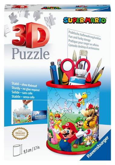Ravensburger, puzzle, 3D Przybornik, Super Mario, 54 el. Ravensburger
