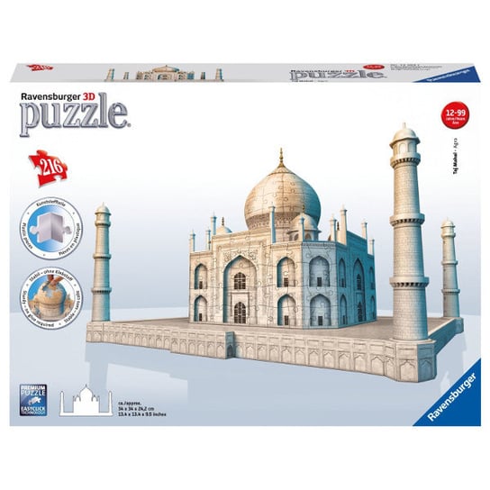 Ravensburger, puzzle 3D, Taj Mahal, 216 el. Ravensburger