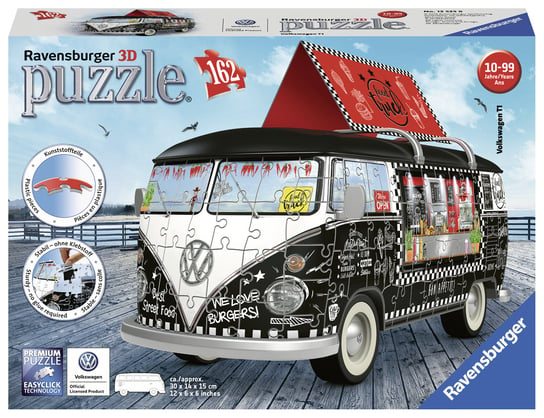 Ravensburger, puzzle 3D, VW Bus Food Truck, 162 el. Ravensburger