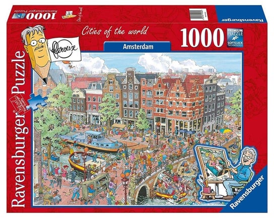 Ravensburger, puzzle, Amsterdam, 1000 el. Ravensburger