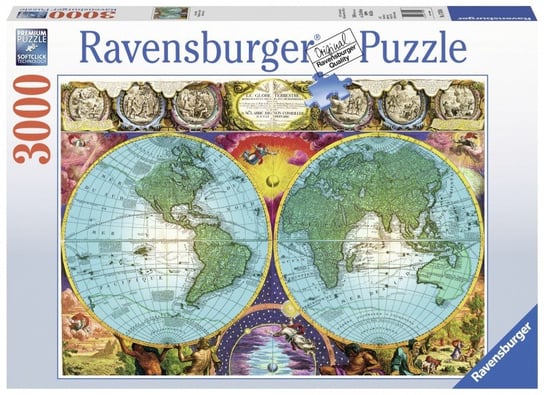 Ravensburger, puzzle, Antyczna Mapa, 3000 el. Ravensburger
