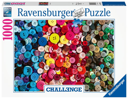 Ravensburger, puzzle, Challange, Kolorowe guziki, 1000 el. Ravensburger