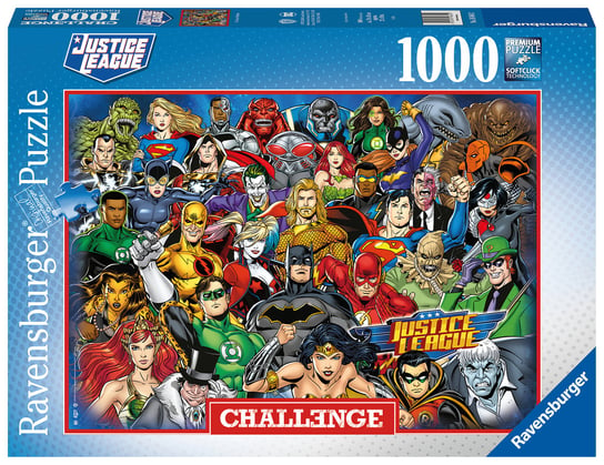 Ravensburger, puzzle, Challenge, DC Comics, 1000 el. Ravensburger