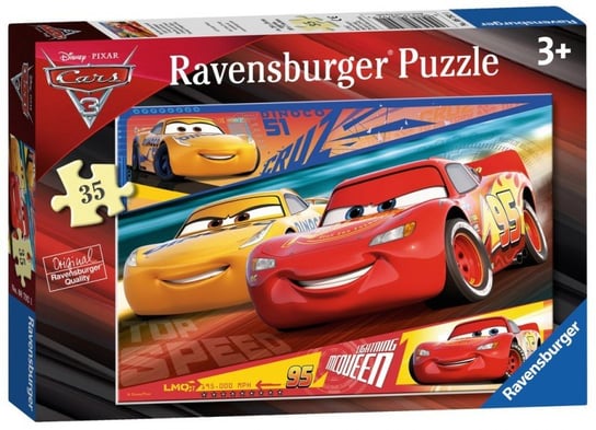 Ravensburger, puzzle, Disney, Auta 3, 35 el. Ravensburger
