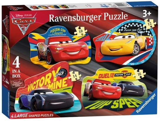 Ravensburger, puzzle, Disney, Auta 3, podłogowe, 10/12/14/16 el. Ravensburger