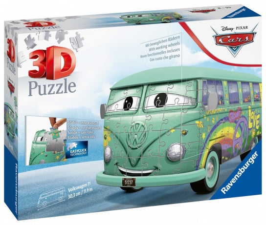 Ravensburger, puzzle, Disney, Auta, VW Bus T1, 54 el. Ravensburger