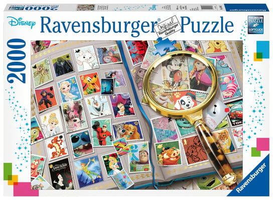 Ravensburger, puzzle, Disney, Kolekcja znaczków pocztowych, 2000 el. Ravensburger