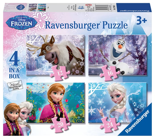 Ravensburger, puzzle, Disney, Kraina Lodu, 12/16/20/24 el. Ravensburger