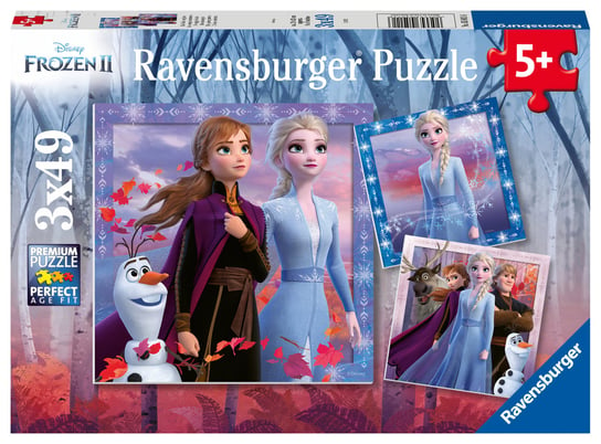 Ravensburger, puzzle, Disney, Kraina Lodu 2 Podróż, 3x49 el. Ravensburger
