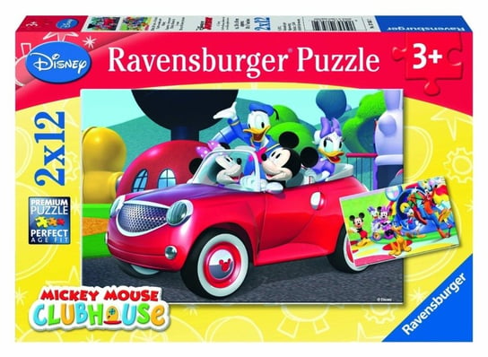 Ravensburger, puzzle, Disney Myszka Miki i Przyjacie, Miki, Minnie i przyjacie, 12 el. Ravensburger