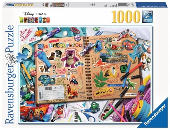 Ravensburger, puzzle, Disney, Pixar, Scrapbook, 1000 el. Ravensburger