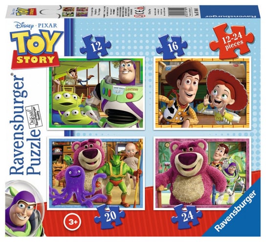 Ravensburger, puzzle, Disney, Toy Story 3, 12/16/20/24 el. Ravensburger