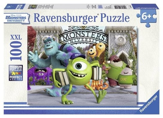 Ravensburger, puzzle, Disney, Uniwersytet Potworny, Najlepsi przyjacie, 100 el. Ravensburger