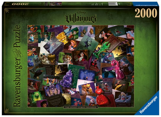 Ravensburger, puzzle, Disney, Villainous, Wszyscy Złoczyńcy, 2000 el. Ravensburger