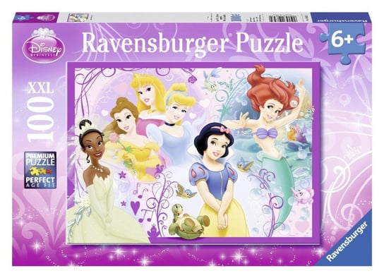 Ravensburger, puzzle, Disney, XXL, Księżniczki Disneya, 100 el. Ravensburger