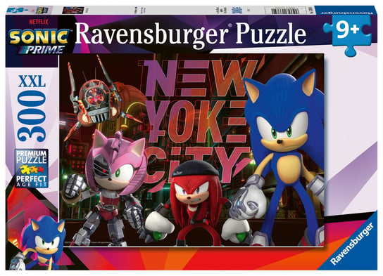 Ravensburger, puzzle dla dzieci 2D, XXL, Sonic Prime, 300 el. Ravensburger