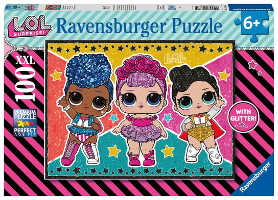 Ravensburger, puzzle, dla dzieci XXL L.O.L Surprise Gwiazdy i gwiazdki, 100 el. Ravensburger