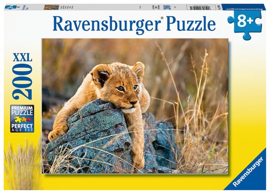 Ravensburger, puzzle, dla dzieci XXL Mały lew, 200 el. Ravensburger