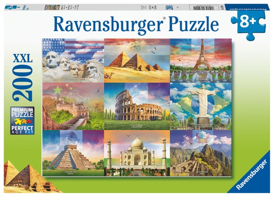 Ravensburger, puzzle, dla dzieci XXL Monumentalne budynki, 200 el. Ravensburger