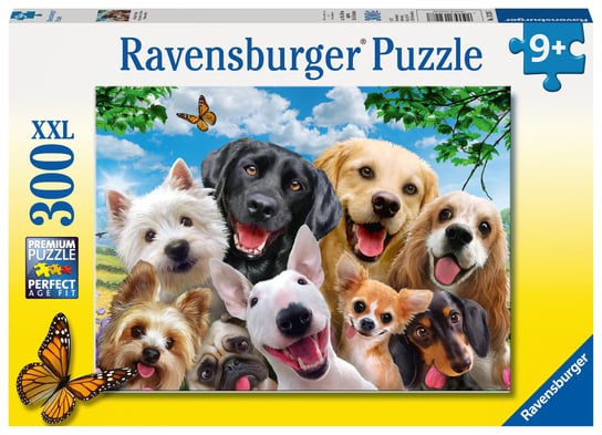 Ravensburger, puzzle, dla dzieci XXL Szczęśliwe psy, 300 el. Ravensburger