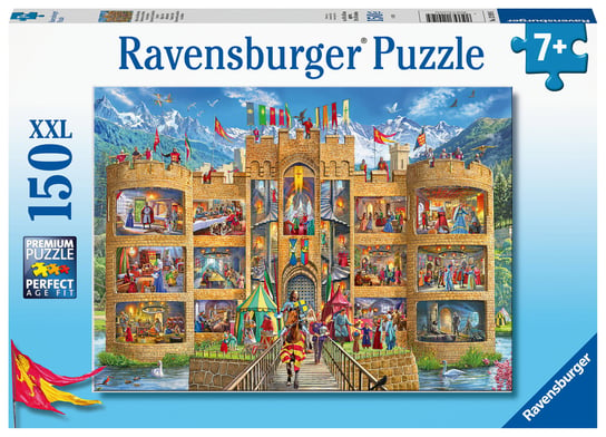 Ravensburger, puzzle, dla dzieci XXL Widok na zamek rycerski, 150 el. Ravensburger