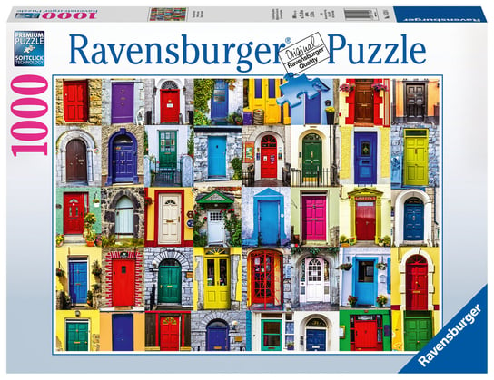 Ravensburger, puzzle, Drzwi z całego świata, 1000 el. Ravensburger