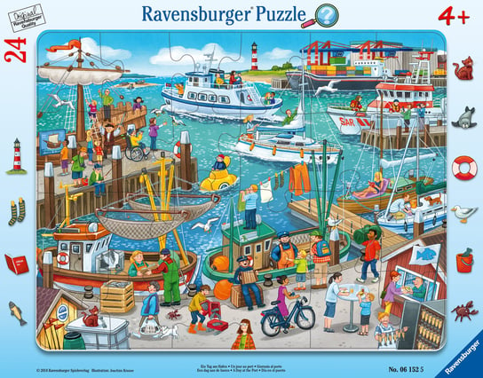 Ravensburger, puzzle, Dzień w porcie, 24 el. Ravensburger