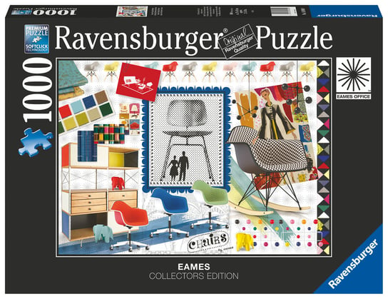 Ravensburger, puzzle, Eames Design Classics Krzesła, 1000 el. Ravensburger