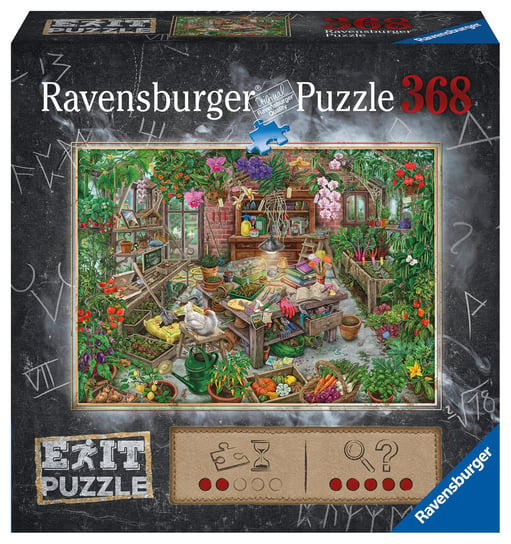 Ravensburger, puzzle, Exit, Szklarnia, 368 el. Ravensburger
