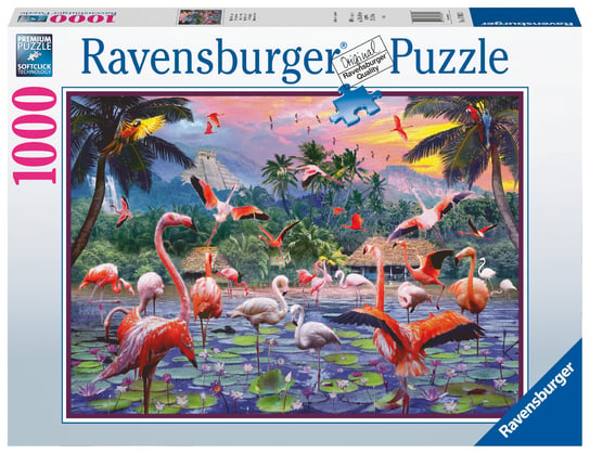 Ravensburger, puzzle, Flamingi, 1000 el. Ravensburger