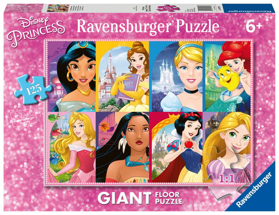 Ravensburger, puzzle, Giant, Księżniczki Disneya, 125 el. Ravensburger