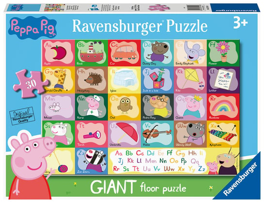 Ravensburger, puzzle, Giant, Świnka Peppa, 24 el. Ravensburger