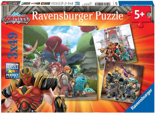Ravensburger, puzzle, Gormiti, 3x49 el. Ravensburger