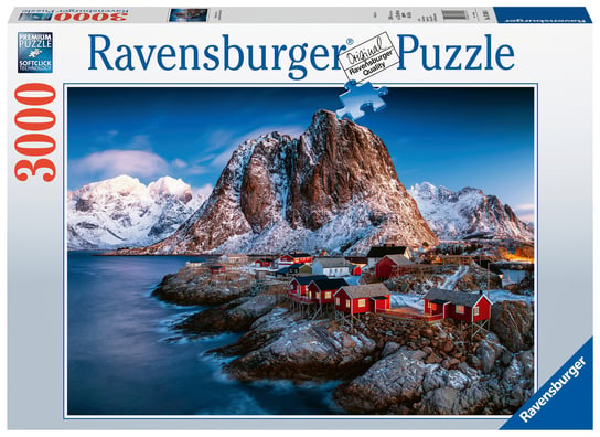 Ravensburger, puzzle, Hamnoy, Lofoty, Norwegia, 3000 el. Ravensburger