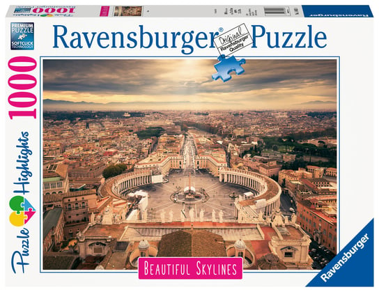 Ravensburger, puzzle, Highlights, Rzym, 1000 el. Ravensburger