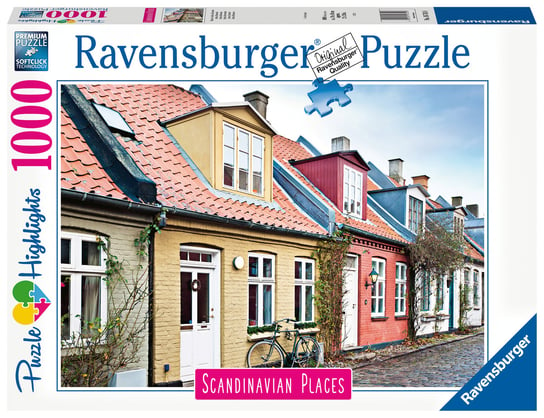 Ravensburger, puzzle, Highlights, Skandynawskie Miasto 2, Dania, 1000 el. Ravensburger