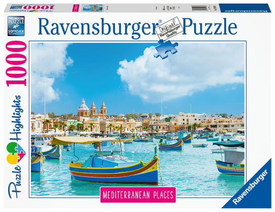 Ravensburger, puzzle, Highlights, Śródziemnomorska Malta, 1000 el. Ravensburger