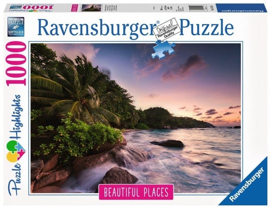 Ravensburger, puzzle, Highlights, Wyspa Praslin Seszele, 1000 el. Ravensburger