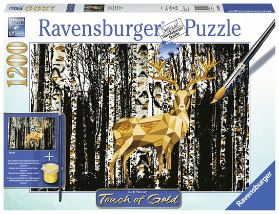 Ravensburger, puzzle, Jeń w brzozowym lesie, 1200 el. Ravensburger
