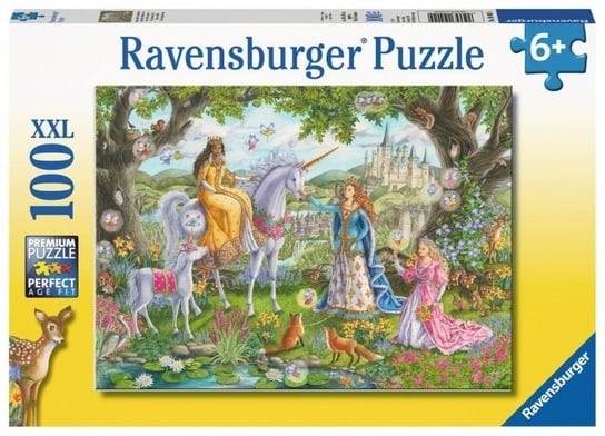 Ravensburger, puzzle, Jurassic Przyjacie księżniczek, 100 el. Ravensburger