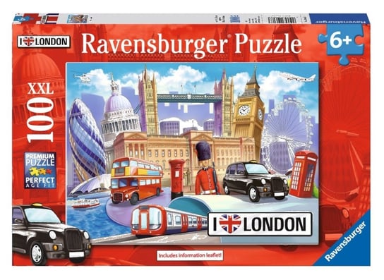 Ravensburger, puzzle, Kocham Londyn, XXL, 100 el. Ravensburger