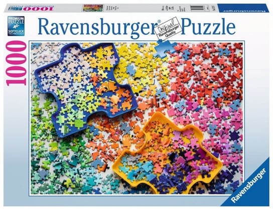 Ravensburger, puzzle, Kolorowe Ravensburger, puzzle, 1000 el. Ravensburger