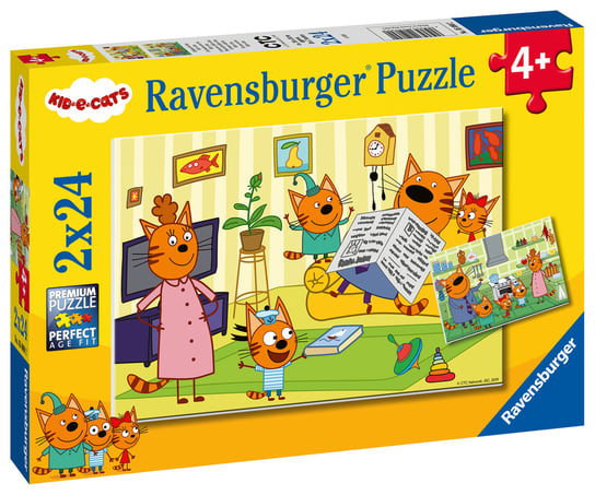 Ravensburger, puzzle, Kotociaki, Kot-o-ciaki, 2x24 el. Ravensburger