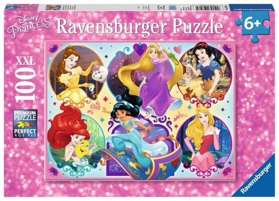 Ravensburger, puzzle, Księżniczki Disneya, 100 el. Ravensburger