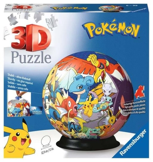 Ravensburger, puzzle kuliste 3D, Pokemon, 72 el. Ravensburger