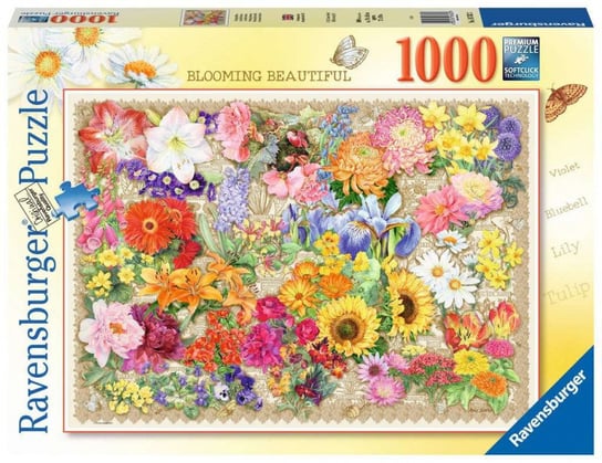 Ravensburger, puzzle, Kwitnące kwiaty, 1000 el. Ravensburger