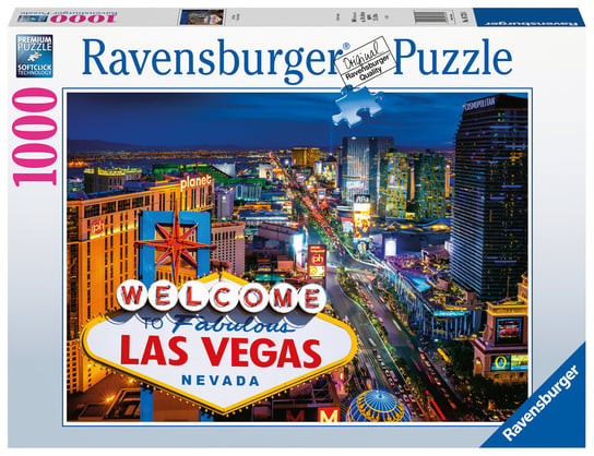 Ravensburger, puzzle, Las Vegas, 1000 el. Ravensburger