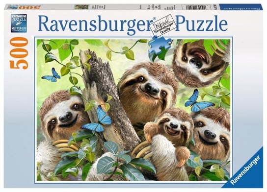 Ravensburger, puzzle, Leniwcowe sfie, 500 el. Ravensburger