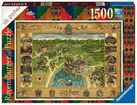 Ravensburger, puzzle, Mapa Hogwartu, 1500 el. Ravensburger