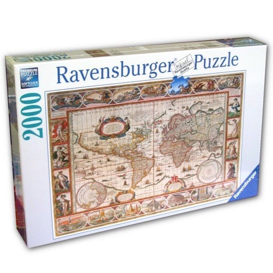 Ravensburger, puzzle, Mapa Świata, 2000 el. Ravensburger